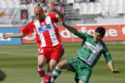 Con Xisco en el Almería-Real Betis en el Mediterráneo.