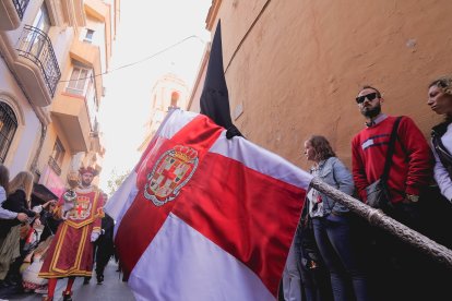 Procesión del Entierro por las calles de Almería.