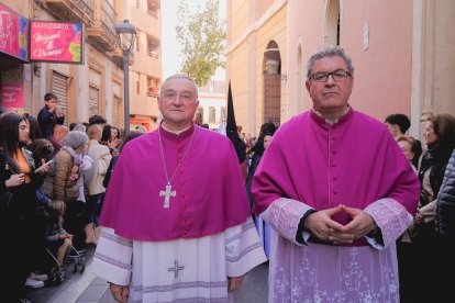 Procesión del Entierro por las calles de Almería.