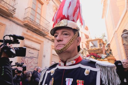 Procesión del Entierro por las calles de Almería.