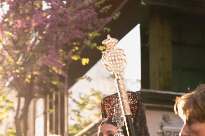 Procesión del Entierro por las calles de Almería.