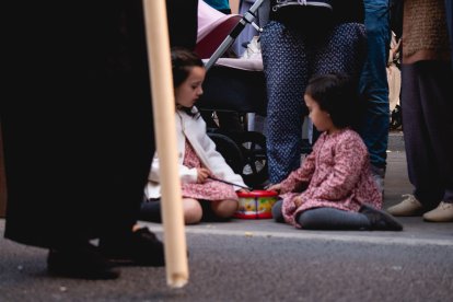 Procesión del Entierro por las calles de Almería.