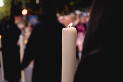 Procesión del Entierro por las calles de Almería.