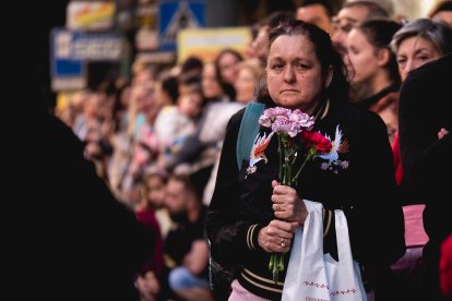 Procesión del Entierro por las calles de Almería.