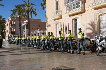 la Guardia Civil hizo un gran despliegue.