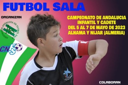 Cartel del campeonato infantil y cadete.