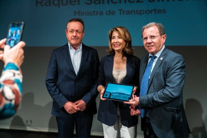 Juan Cano, Raquel Sánchez y Jerónimo Parra.