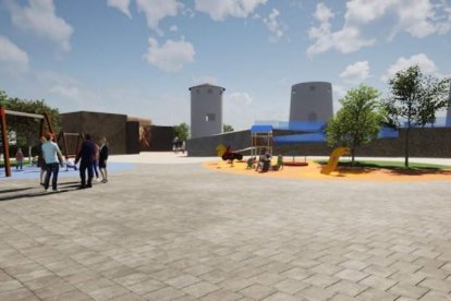 Imagen de cómo quedará el nuevo parque de Níjar.