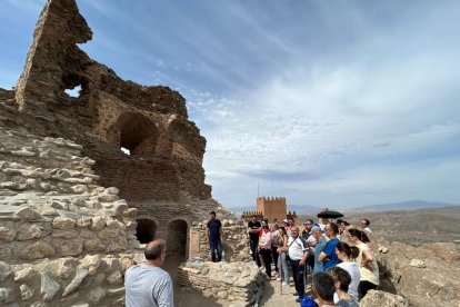 Imagen de la visita del pasado sábado al Castillo de Tabernas.