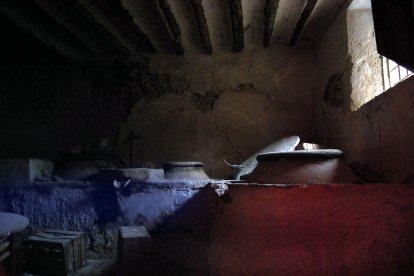 Aspecto de la bodega antes del derrumbe. Foto: Ginés Ruiz.