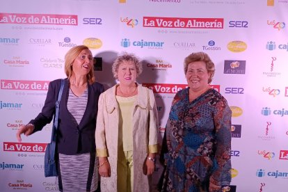 Dolores García Milán, Ana Morales y Mª Carmen Hernández Ramos (Asociación Arca).