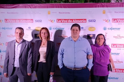 Mª Carmen, Andrés Vizcaíno, Vanesa Ruiz y José Luis Carreño.