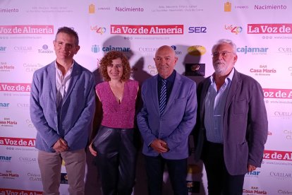 Agustín Galiana, José Manuel Rodríguez, Rubén Martínez Reche y María José Daureo.