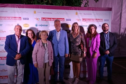 Representantes de la UAL con Virginia Palmero (Universidad Abierta de Abla, Premio Cultura).