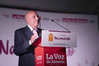Jesús Vallejo Rivera, secretario de la Sociedad de Cazadores de Fiñana, organización que recibió el premio Asociacionismo.
