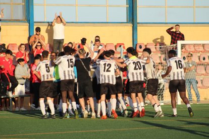 La plantilla no ha parado hasta lograr la meta.