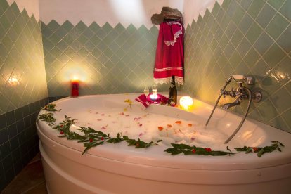 Algunas casas cuentan con jacuzzi.