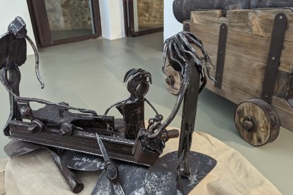 Una escena que representa la minería en el siglo XIX.