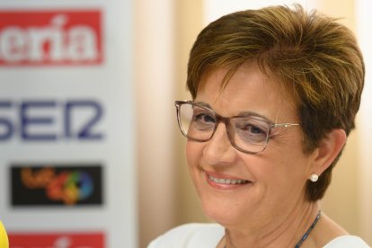 La alcaldable socialista, Adriana Valverde.