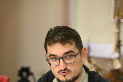 El candidato de la confluencia de izquierdas, Alejandro Lorenzo.