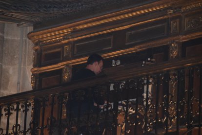 Organista de la Catedral, realzando la celebración.