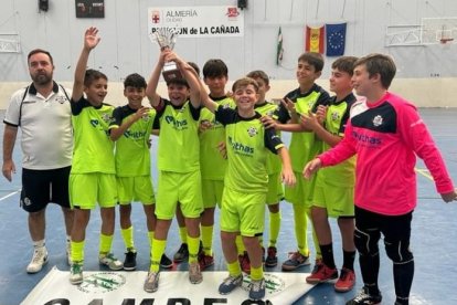 Los alevines del Almería Futsal.