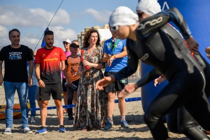 La salida de la prueba.