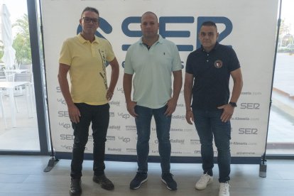 Manolo Bernabé, de Muryal, Sergio, de Dialcon, y Gabriel Olivencia, de Gaobe.