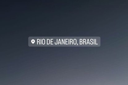 La imagen que ha subido Lázaro desde Brasil.