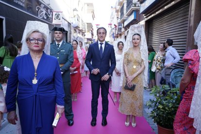 Procesión de la Patrona por el casco antiguo veratense.