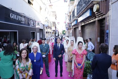 Procesión de la Patrona por el casco antiguo veratense.