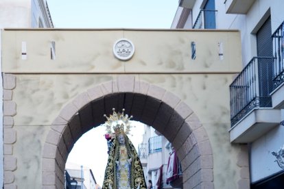 Procesión de la Patrona por el casco antiguo veratense.