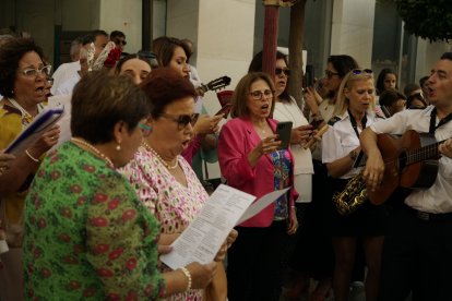Procesión de la Patrona por el casco antiguo veratense.
