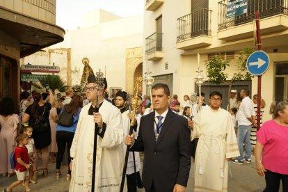 Procesión de la Patrona por el casco antiguo veratense.
