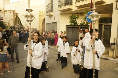 Procesión de la Patrona por el casco antiguo veratense.