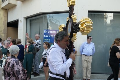 Procesión de la Patrona por el casco antiguo veratense.