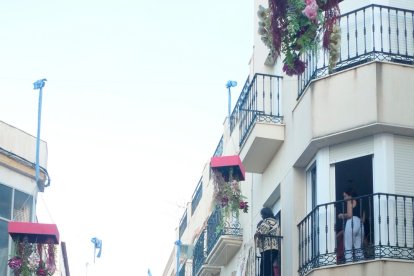 Procesión de la Patrona por el casco antiguo veratense.