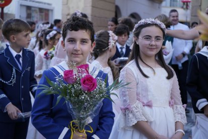 Procesión de la Patrona por el casco antiguo veratense.