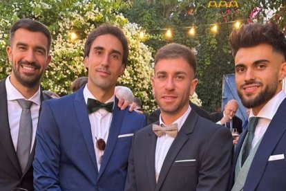 Pacheco, Eguaras, Embarba y Arnau en la ceremonia.