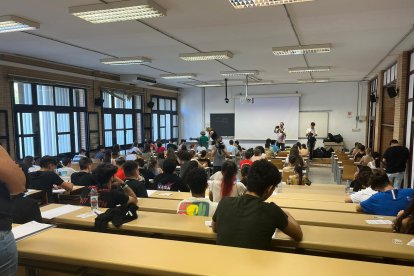 Los estudiantes ya están colocados para el examen 