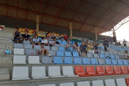 Ambiente en la tribuna,