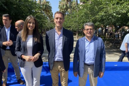 Los tres candidatos al Senado.