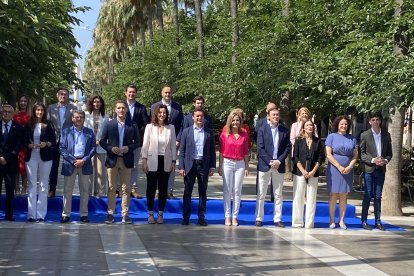 El PP de Almería, en plena precampaña.