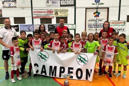 Los protagonistas de la fina prebenjamín.