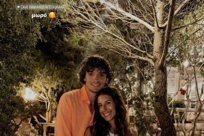 Gui Guedes y su novia, que han estado en Grecia.