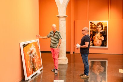 Montaje de la exposición.