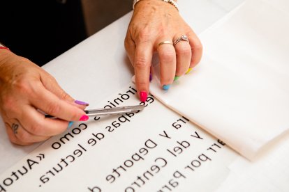 Montaje de la exposición.