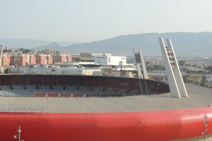 Vista general del recinto deportivo de la Vega de Acá. 