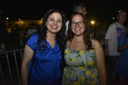 Toñi Hernández y Rosa Gallardo este sábado en Vera.