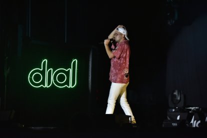 Hilario durante su actuación.